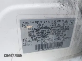 2013 Nissan Sentra FE+ S with VIN 3N1AB7AP5DL760374, listed as a IAAI auction lot 41602463 with 121,728 mi miles and . Bid and sale history available at DreamBid. Image 9.