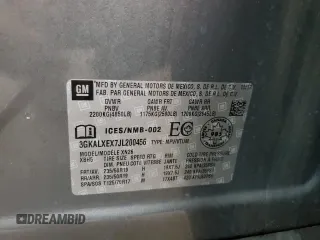 2018 GMC Terrain Denali with VIN 3GKALXEX7JL200456, listed as a Copart auction lot 61207975 with 91,028 mi miles and Salvage title. Bid and sale history available at DreamBid. Image 12.