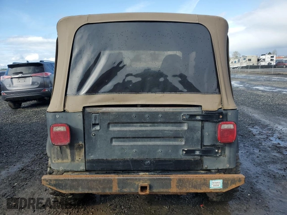 1998 Jeep Wrangler Sport with VIN 1J4FY19S5WP717503, listed as a Copart auction lot 49188195 with 180,717 mi miles and Salvage Title. Bid and sale history available at carsss.com. Image 6.