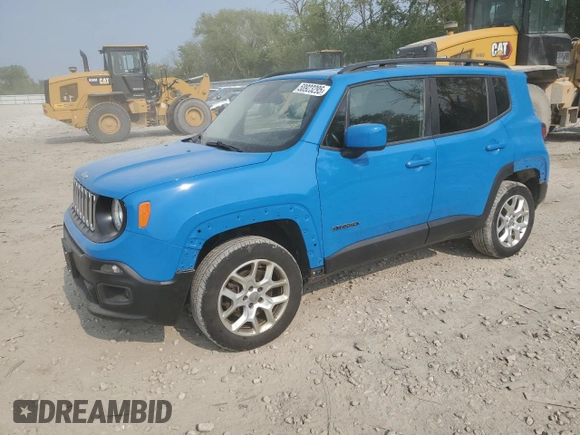 2015 Jeep Renegade Latitude z VIN ZACCJBBT4FPC03571, wystawiony jako Copart lot #58923295 z przebiegiem 45 031 mil mil oraz Czysty tytuł • Clean title. Historia ofert i sprzedaży dostępna na DreamBid. Obrazek 1.