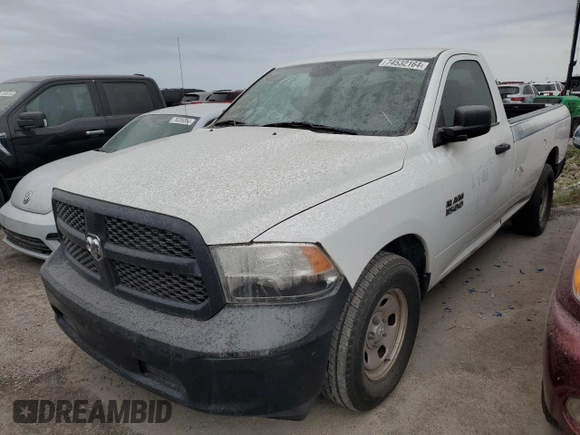 2017 Ram 1500 Tradesman with VIN 3C6JR6DG1HG773921, listed as a Copart auction lot 74532164 with Not provided miles and Salvage title. Bid and sale history available at DreamBid. Image 1.