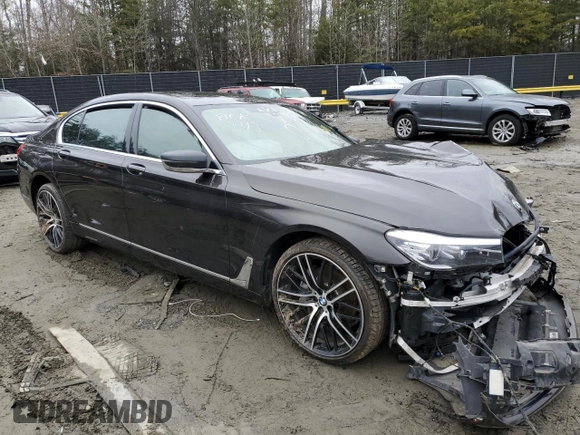 2017 BMW 7 Series 740i with VIN WBA7E2C36HG740749, listed as a Copart auction lot 39083573 with 0 mi miles. Bid and sale history available at carsss.com. Image 4.