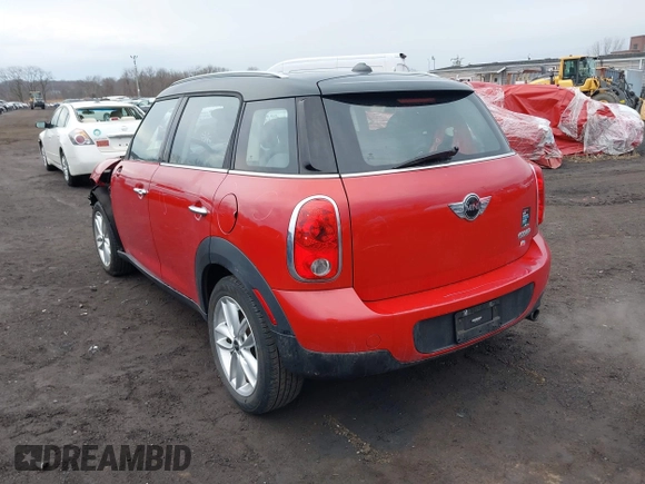 2013 MINI Cooper Countryman with VIN WMWZB3C57DWM07565, listed as a IAAI auction lot 41655938 with 62,694 mi miles. Bid and sale history available at carsss.com. Image 3.