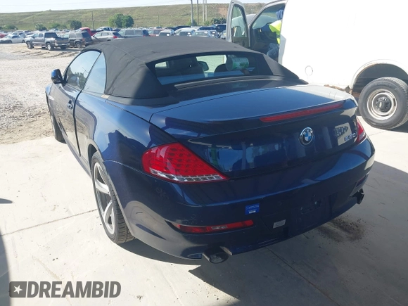 2010 BMW 6 Series 650i with VIN WBAEB5C53AC225241, listed as a IAAI auction lot 41642038 with 134,310 mi miles. Bid and sale history available at carsss.com. Image 3.