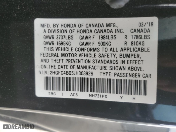 2018 Honda Civic Coupe LX-P with VIN 2HGFC4B05JH303926, listed as a Copart auction lot 51782965 with 99,538 mi miles and Salvage Title. Bid and sale history available at carsss.com. Image 13.