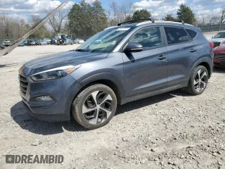 2016 Hyundai Tucson Eco with VIN KM8J3CA28GU226492, listed as a Copart auction lot 50471215 with 107,526 mi miles and Clean Title. Bid and sale history available at carsss.com. Image 1.