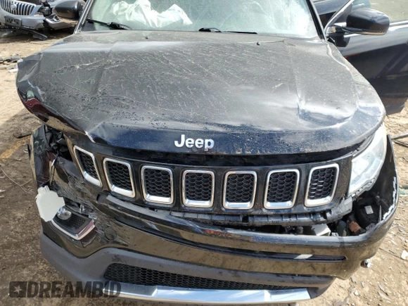 2020 Jeep Compass Limited with VIN 3C4NJDCB2LT196733, listed as a Copart auction lot 53106625 with 128,783 mi miles and Clean title. Bid and sale history available at DreamBid. Image 12.