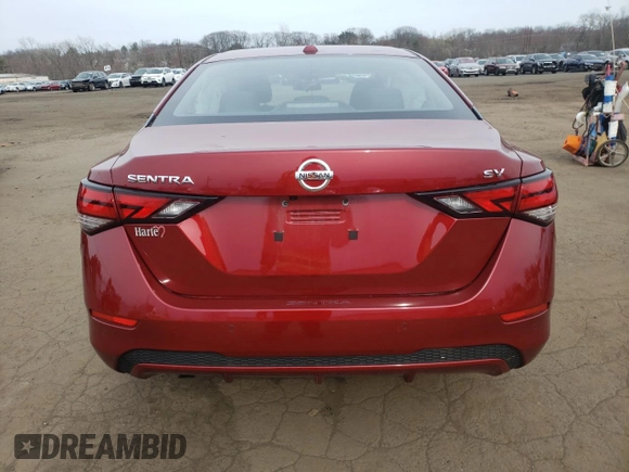 2021 Nissan Sentra SV with VIN 3N1AB8CV6MY319339, listed as a Copart auction lot 51380455 with 47,578 mi miles and Salvage Title. Bid and sale history available at DreamBid. Image 6.