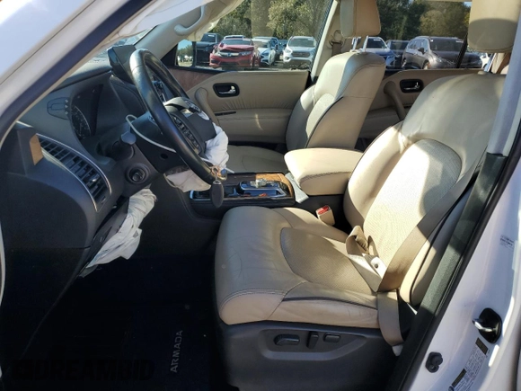2021 Nissan Armada SL with VIN JN8AY2BC4M9147119, listed as a Copart auction lot 80662864 with 81,620 mi miles and Salvage Title. Bid and sale history available at carsss.com. Image 7.