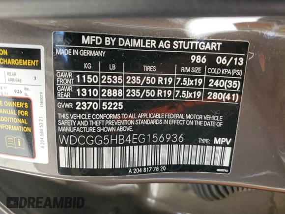 2014 Mercedes-Benz GLK 350 with VIN WDCGG5HB4EG156936, listed as a Copart auction lot 67207524 with 24,829 mi miles and Salvage Title. Bid and sale history available at carsss.com. Image 13.