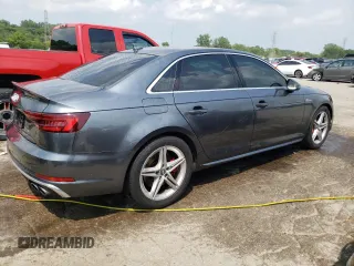2018 Audi S4 Prestige with VIN WAUC4AF49JA069344, listed as a Copart auction lot 63826864 with 38,690 mi miles and Salvage Title. Bid and sale history available at carsss.com. Image 3.