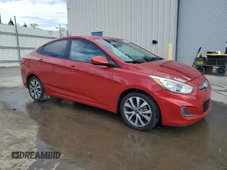 2017 Hyundai Accent Value Edition with VIN KMHCT4AE7HU360176, listed as a Copart auction lot 52005555 with 106,843 mi miles and Clean Title. Bid and sale history available at DreamBid. Image 4.
