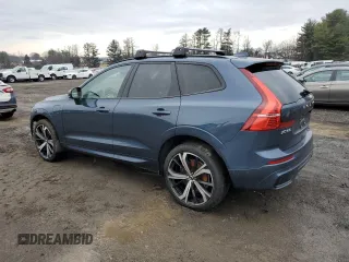 2023 Volvo XC60 Recharge Plug-In Hybrid Ultimate Dark Theme with VIN YV4H60DX0P1375509, listed as a Copart auction lot 46879715 with 0 mi miles and Salvage Title. Bid and sale history available at carsss.com. Image 2.