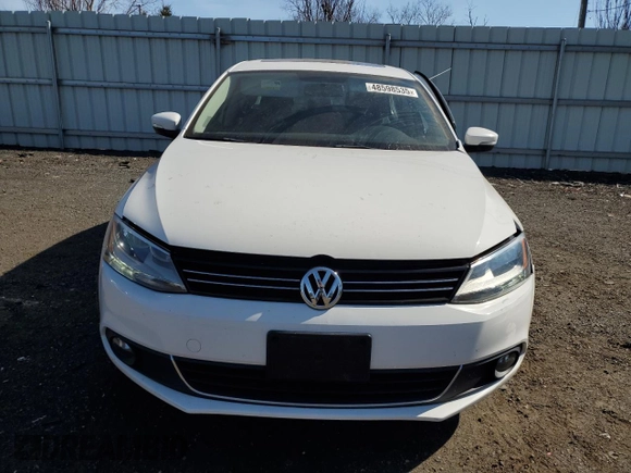 2011 Volkswagen Jetta SEL with VIN 3VWLZ7AJXBM359419, listed as a Copart auction lot 48598535 with 133,606 mi miles and Salvage title. Bid and sale history available at DreamBid. Image 5.