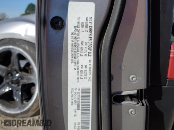 2013 Chrysler 300 with VIN 2C3CCABT6DH698508, listed as a Copart auction lot 50570145 with 120,533 mi miles and Salvage Title. Bid and sale history available at carsss.com. Image 14.