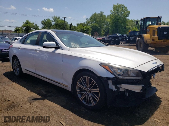 2018 Genesis G80 3.8L z VIN KMHGN4JE5JU268761, wystawiony jako Copart lot #61796625 z przebiegiem 46 868 mil mil oraz Szkoda całkowita • Salvage title. Historia ofert i sprzedaży dostępna na DreamBid. Obrazek 4.