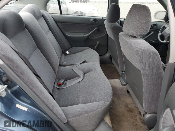 1997 Honda Civic DX with VIN JHMEJ6628VS031179, listed as a Copart auction lot 47281135 with 275,267 mi miles and Salvage Title. Bid and sale history available at DreamBid. Image 10.