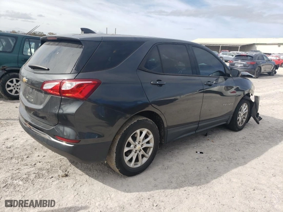 2018 Chevrolet Equinox LS with VIN 2GNAXHEV1J6198736, listed as a Copart auction lot 79039424 with 102,462 mi miles and Salvage Title. Bid and sale history available at carsss.com. Image 3.