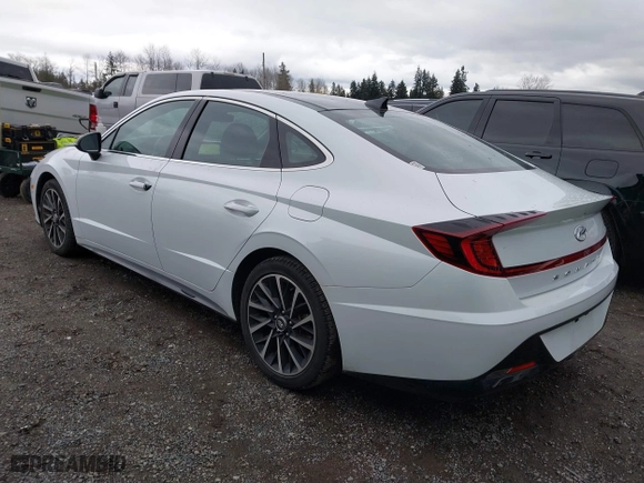 2020 Hyundai Sonata SEL Plus with VIN 5NPEJ4J2XLH050003, listed as a IAAI auction lot 41856951 with 20,279 mi miles. Bid and sale history available at carsss.com. Image 3.