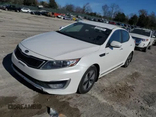 2013 Kia Optima Hybrid LX with VIN KNAGM4ADXD5061681, listed as a Copart auction lot 46440794 with 186,886 mi miles and Clean Title. Bid and sale history available at carsss.com. Image 1.
