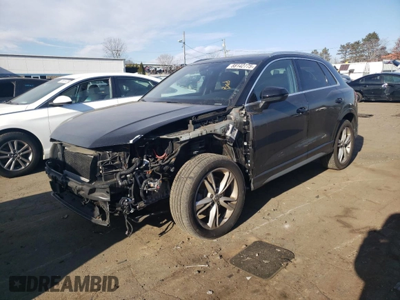 2020 Audi Q3 S line Prestige with VIN WA1FECF39L1060222, listed as a Copart auction lot 88142775 with 86,024 mi miles and Salvage Title. Bid and sale history available at carsss.com. Image 1.