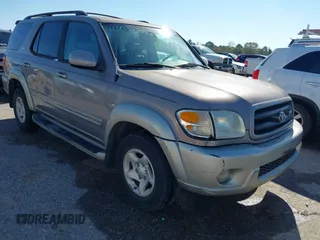 2002 Toyota Sequoia SR5 with VIN 5TDZT34A42S128955, listed as a IAAI auction lot 41303251 with 176,646 mi miles and . Bid and sale history available at carsss.com. Image 1.