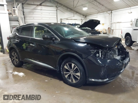 2020 Nissan Murano S with VIN 5N1AZ2AS4LN126645, listed as a IAAI auction lot 41602278 with 67,520 mi miles and . Bid and sale history available at DreamBid. Image 1.