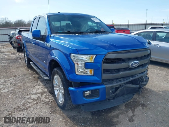 2015 Ford F-150 XLT with VIN 1FTFX1EG8FFA71891, listed as a IAAI auction lot 41818462 with 97,757 mi miles. Bid and sale history available at carsss.com. Image 1.