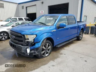2015 Ford F-150 XL with VIN 1FTEW1CG8FFD02631, listed as a Copart auction lot 60219845 with 131,759 mi miles and Salvage title. Bid and sale history available at DreamBid. Image 1.