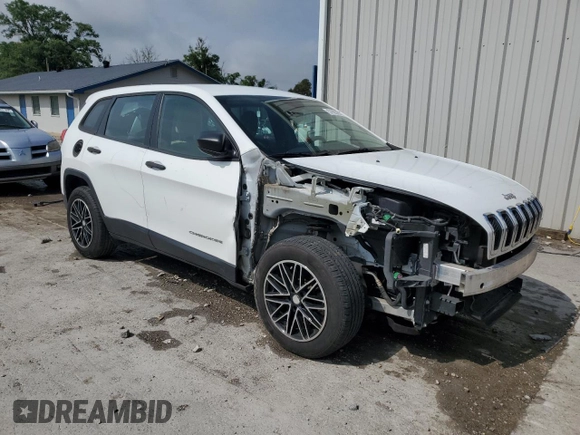 2017 Jeep Cherokee Sport with VIN 1C4PJLAB9HW565983, listed as a Copart auction lot 57095935 with 155,888 mi miles and Salvage title. Bid and sale history available at DreamBid. Image 4.