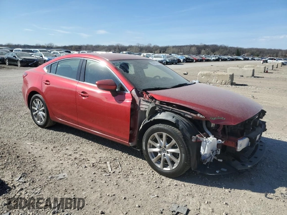 2015 Mazda 6 i Sport with VIN JM1GJ1U5XF1223012, listed as a Copart auction lot 50492285 with 186,378 mi miles and Salvage Title. Bid and sale history available at carsss.com. Image 4.