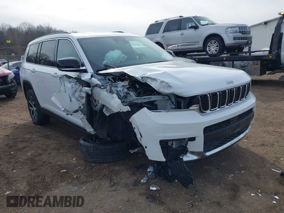 2024 Jeep Grand Cherokee Limited with VIN 1C4RJKBG2R8625086, listed as a IAAI auction lot 41461558 with 3,001 mi miles and . Bid and sale history available at DreamBid. Image 1.
