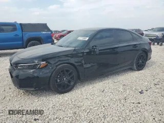 2025 Honda Civic Sport with VIN 2HGFE2F51SH570874, listed as a Copart auction lot 51715905 with 3,086 mi miles and Salvage title. Bid and sale history available at DreamBid. Image 1.