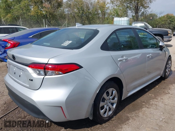 2024 Toyota Corolla LE with VIN 5YFB4MDE2RP161348, listed as a IAAI auction lot 40491999 with 5,383 mi miles. Bid and sale history available at carsss.com. Image 4.