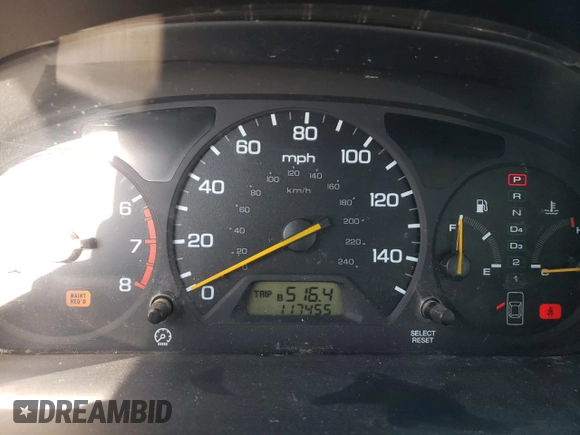 2002 Honda Accord EX z VIN 1HGCG16572A069123, wystawiony jako Copart lot #55861375 z przebiegiem 117 455 mil mil oraz Szkoda całkowita • Salvage title. Historia ofert i sprzedaży dostępna na DreamBid. Obrazek 9.