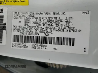 2014 Toyota Tundra SR5 z VIN 5TFEY5F10EX149924, wystawiony jako Copart lot #80585844 z przebiegiem 115 597 mil mil oraz Szkoda całkowita • Salvage title. Historia ofert i sprzedaży dostępna na DreamBid. Obrazek 12.