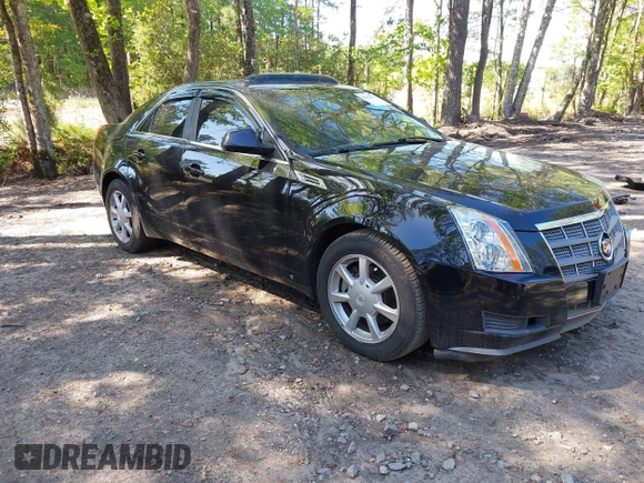 2009 Cadillac CTS RWD w/1SB with VIN 1G6DU57V590105458, listed as a IAAI auction lot 42139093 with 105,983 mi miles. Bid and sale history available at carsss.com. Image 1.