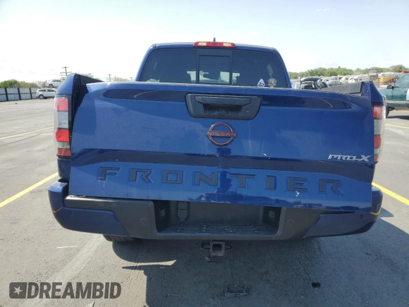 2022 Nissan Frontier Pro-X with VIN 1N6ED1EJ5NN610792, listed as a Copart auction lot 59897795 with 51,214 mi miles and Salvage title. Bid and sale history available at DreamBid. Image 6.