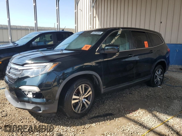 2017 Honda Pilot EX-L with VIN 5FNYF5H57HB018717, listed as a Copart auction lot 42813595 with 62,123 mi miles and Salvage Title. Bid and sale history available at carsss.com. Image 1.