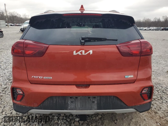 2022 Kia Niro Touring SE with VIN KNDCC3LC3N5532610, listed as a Copart auction lot 43786605 with 179,603 mi miles and Salvage Title. Bid and sale history available at carsss.com. Image 6.