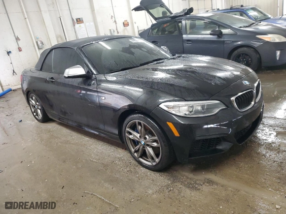 2015 BMW 2 Series M235i with VIN WBA1M1C55FV393797, listed as a Copart auction lot 44534245 with 93,136 mi miles and Salvage Title. Bid and sale history available at carsss.com. Image 4.