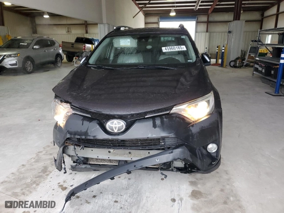 2017 Toyota RAV4 XLE with VIN JTMWFREV6HJ708292, listed as a Copart auction lot 45960185 with 256,078 mi miles and Salvage Title. Bid and sale history available at carsss.com. Image 5.