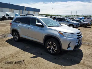 2019 Toyota Highlander LE with VIN 5TDZARFH1KS053120, listed as a Copart auction lot 62933335 with 69,026 mi miles and Clean title. Bid and sale history available at DreamBid. Image 4.