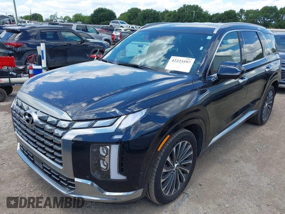 2024 Hyundai Palisade Calligraphy z VIN KM8R7DGE4RU710628, wystawiony jako IAAI lot #42223597 z przebiegiem 39 156 mil mil oraz . Historia ofert i sprzedaży dostępna na DreamBid. Obrazek 19.