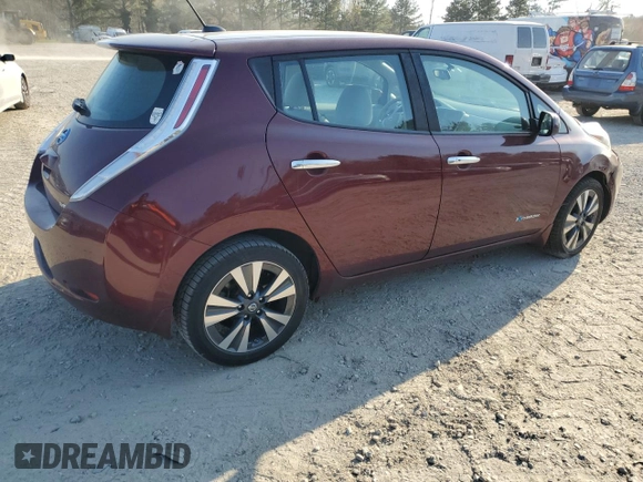 2016 Nissan LEAF SV with VIN 1N4BZ0CP8GC304599, listed as a Copart auction lot 50728855 with 48,410 mi miles and Salvage Title. Bid and sale history available at carsss.com. Image 3.
