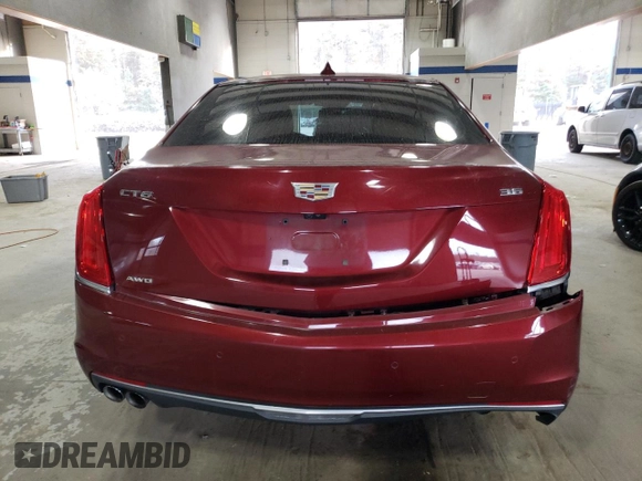 2016 Cadillac CT6 Premium Luxury AWD with VIN 1G6KF5RS4GU163667, listed as a Copart auction lot 79191604 with 52,474 mi miles and Salvage Title. Bid and sale history available at DreamBid. Image 6.