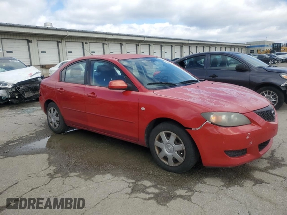 2006 Mazda 3 i with VIN JM1BK12F261417102, listed as a Copart auction lot 48043915 with 201,028 mi miles and Salvage Title. Bid and sale history available at carsss.com. Image 4.