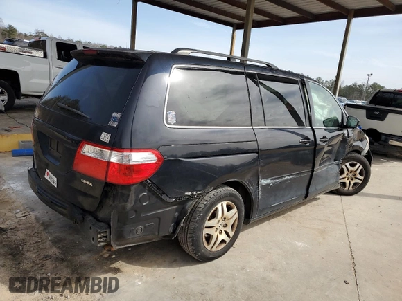 2007 Honda Odyssey EX-L with VIN 5FNRL38727B129550, listed as a Copart auction lot 48263675 with 190,418 mi miles and Salvage Title. Bid and sale history available at DreamBid. Image 3.