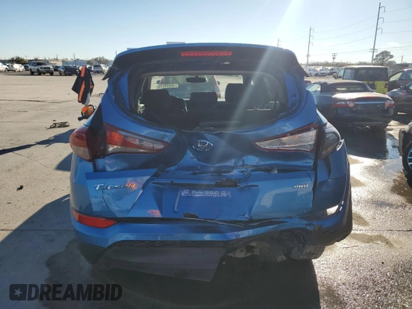 2018 Hyundai Tucson SEL with VIN KM8J3CA43JU600368, listed as a Copart auction lot 46899675 with 100,816 mi miles and Salvage Title. Bid and sale history available at carsss.com. Image 6.