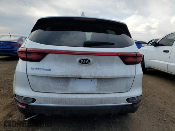 2022 Kia Sportage LX with VIN KNDPMCAC5N7000264, listed as a Copart auction lot 48331525 with 46,509 mi miles and Salvage Title. Bid and sale history available at carsss.com. Image 6.